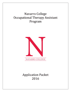 Company launch press release sample - APPLICATION PACKET. NAVARRO COLLEGE OCCUPATIONAL THERAPY ASSISTANT PROGRAM - navarrocollege