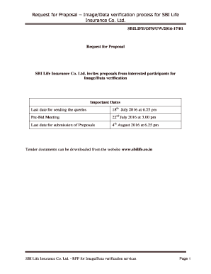 Irrigation proposal template - Request for Proposal Centralised Printing Process. RFP - Group System