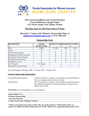 MDFAWL 2015 Installation Sponsorship Form FINAL - mdfawl