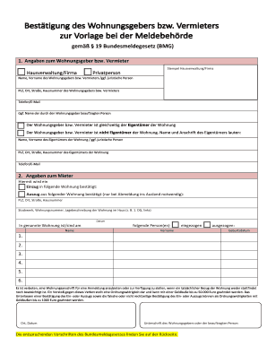 wohnungsgeberbestätigung gem 19 absatz 3 bundesmeldegesetz