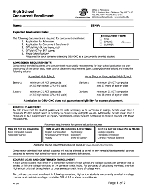 Concurrent Enrollment - Oklahoma State University - osuokc