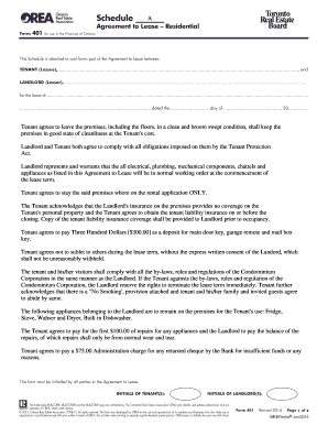 residential lease agreement ontario edit print fill out download