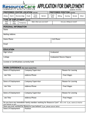 Jollibee application letter - PREFERRED CENTER LOCATION - resourcecare