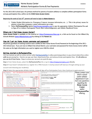 Homeaccess Hilliard - Fill Online, Printable, Fillable, Blank pdfFiller
