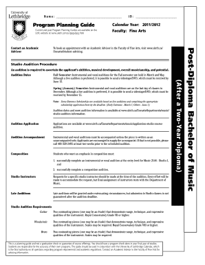 Post-Diploma Bachelor of Music - uleth