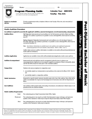 Post-Diploma Bachelor of Music - University of Lethbridge - uleth