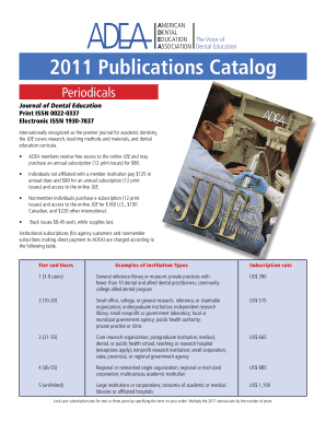 Periodicals - ADEA - adea