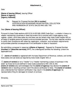 MODEL RFP ANNOTATED