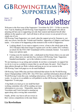 GB Newsletter 1 2011.pdf - British Rowing - britishrowing