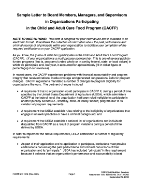 CACFP Principal Certification Form