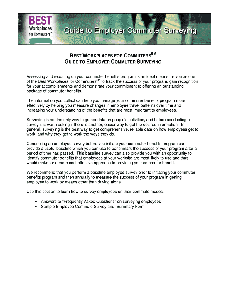 Fillable Online bestworkplaces Employer Surveying Guidelines - webpage ...