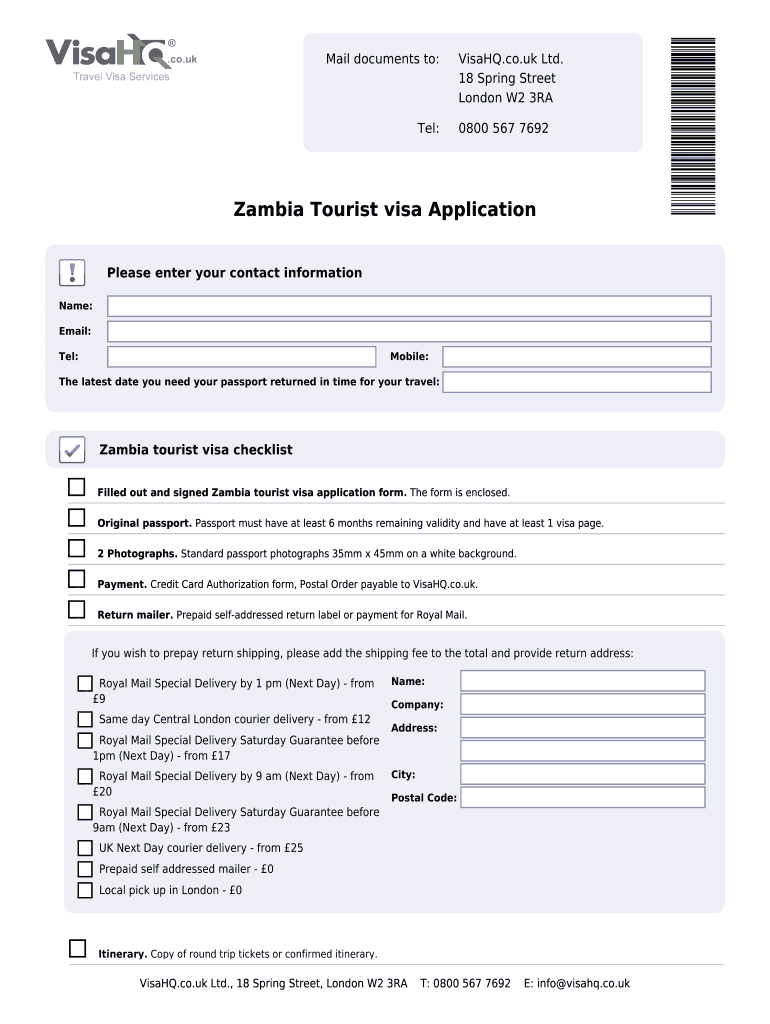 Fillable Online Zambia Visahq Co Zambia Visa Application For Citizens Of Turkmenistan Fax Email fillable-online-zambia-visahq-co-zambia-visa-application-for-citizens-of-turkmenistan-fax-email