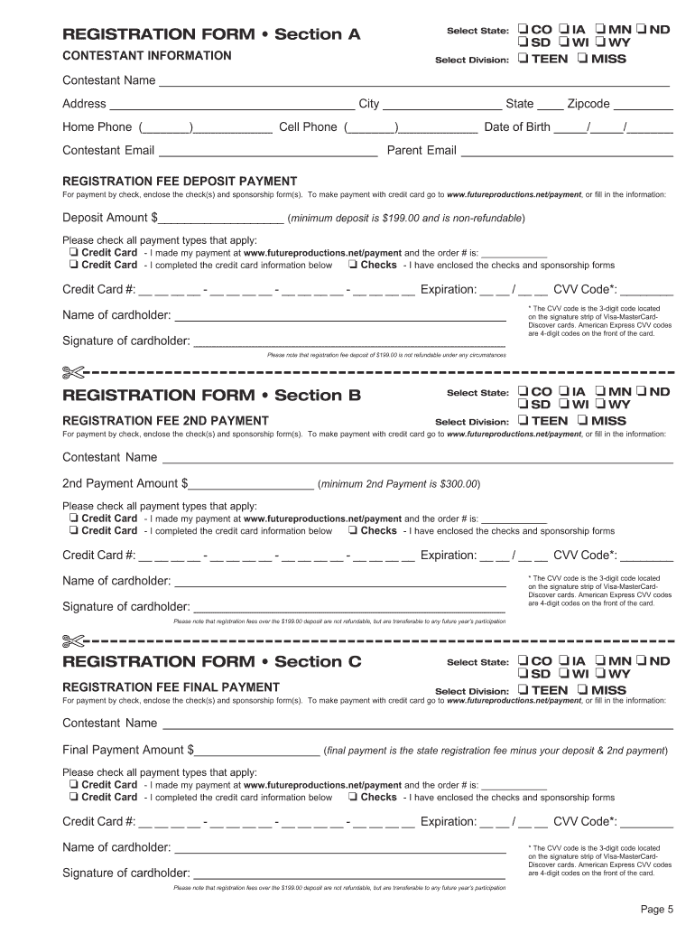 Fillable Online REGISTRATION FORM Section A Fax Email Print - pdfFiller
