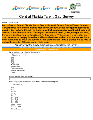 Central Florida Talent Gap Survey