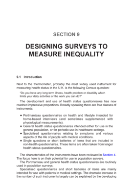 SECTION 9 Designing Surveys to Measure Inequality - sepho org