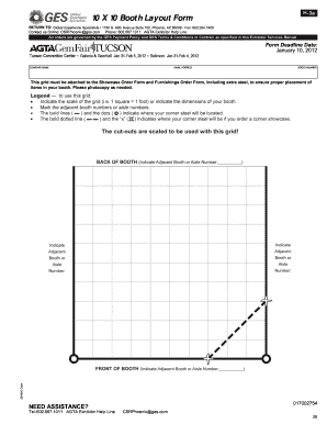 10 X 10 Booth Layout Form - agta
