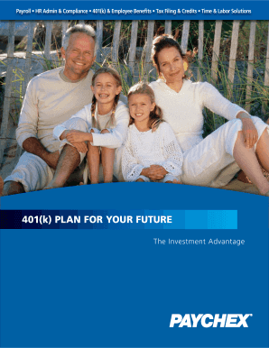 401(k) Plan Enrollment Worksheet
