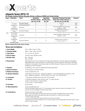 eXperts Fares 2013-14