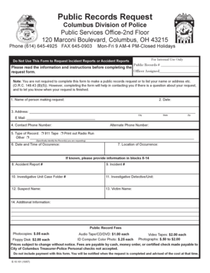 Public Records Request Form