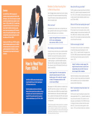 IRS Form 1099-B Cost Basis Reporting