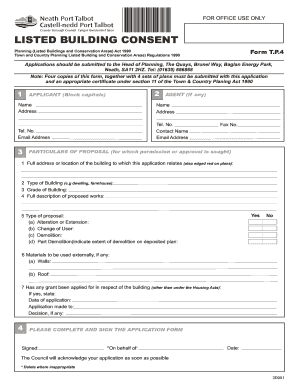 Listed Building Consent Application