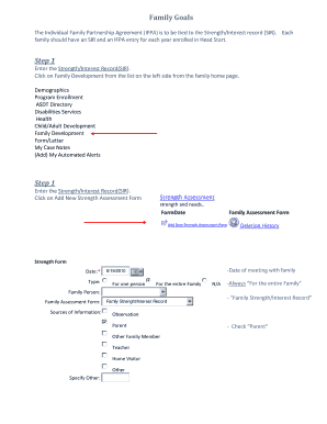 Individual Family Partnership Agreement