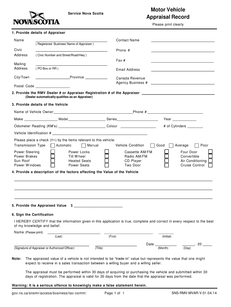 vehicle ownership papers nova scotia Preview on Page 1