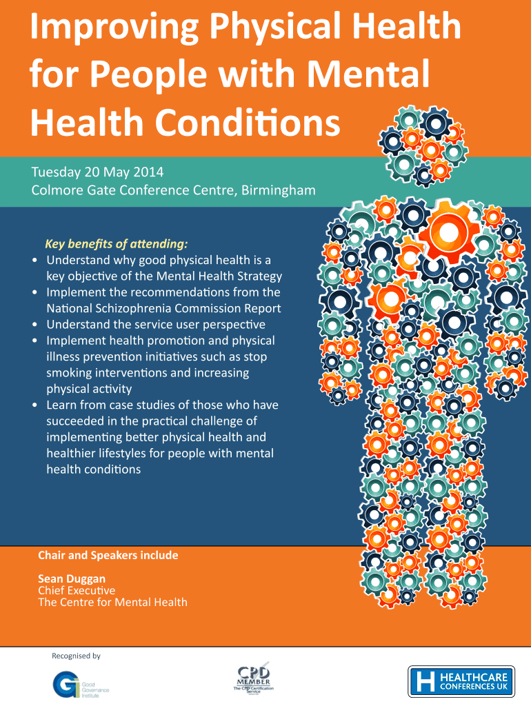 Fillable Online rcpsych ac Improving Physical Health for People with
