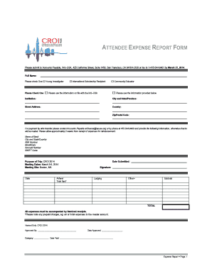 croi young investigator form for reimbursement