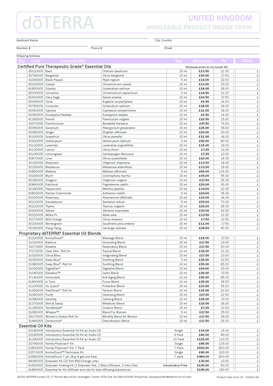 UK Wholesale Product Order Form