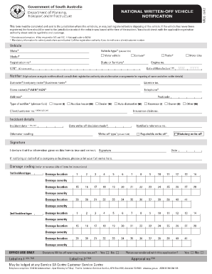 National Written-Off Vehicle Notification