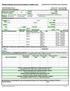 Employee Enrollment Application