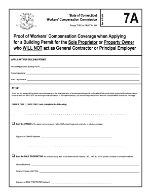 Connecticut Workers' Compensation Coverage Form