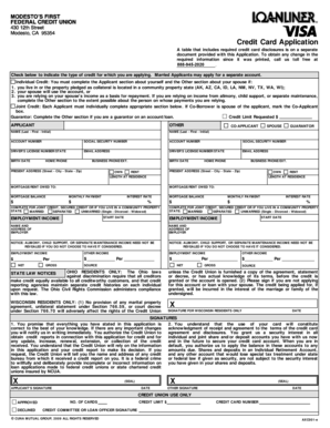 Credit Card Application Form