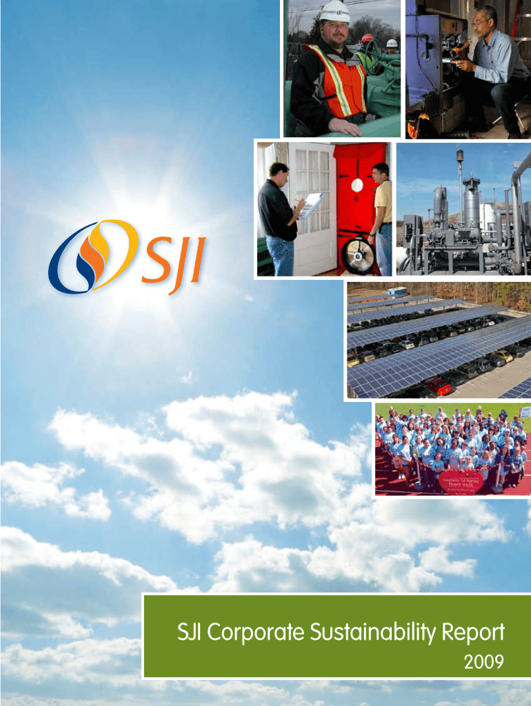SJI Corporate Sustainability Report - South Jersey Industries Preview on Page 1.