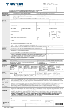 Brokerage Account Application Form