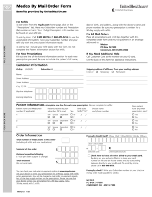 Medco By Mail Order Form