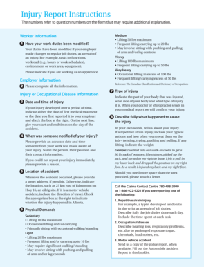 Worker's Report of Injury or Occupational Disease
