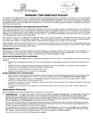 Dependent Care Assistance Account Brochure