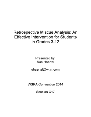 Retrospective Miscue Analysis Intervention Guide