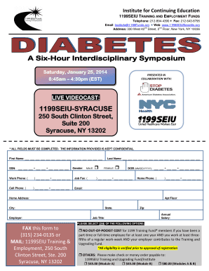 1199SEIU Training Fund Registration Form