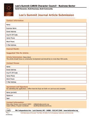 journal article submission
