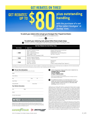 Goodyear Tire Rebate Form
