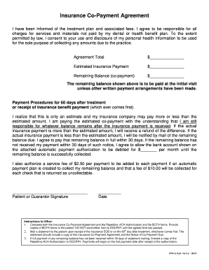 Insurance Co-Payment Agreement - DOCPAY