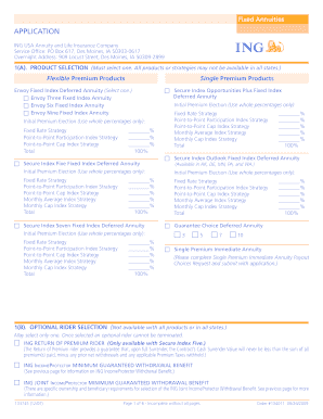 Fixed Annuity Application