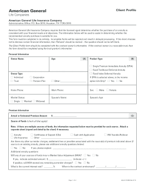 Annuity Application Form