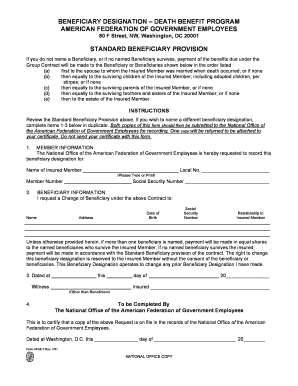 Beneficiary Designation Form