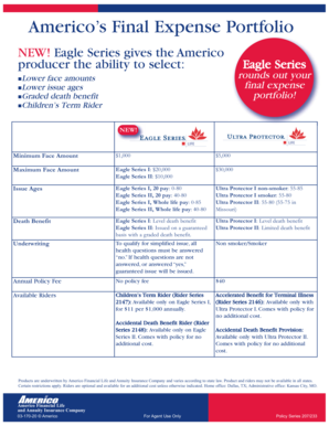 Americo Final Expense Portfolio Application