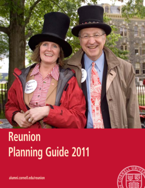 Marketing timeline template - Reunion Planning Guide 2011 - Alumni - Cornell University