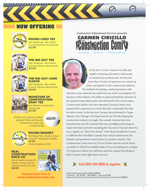 Florida Contractor Continuing Education Registration Form